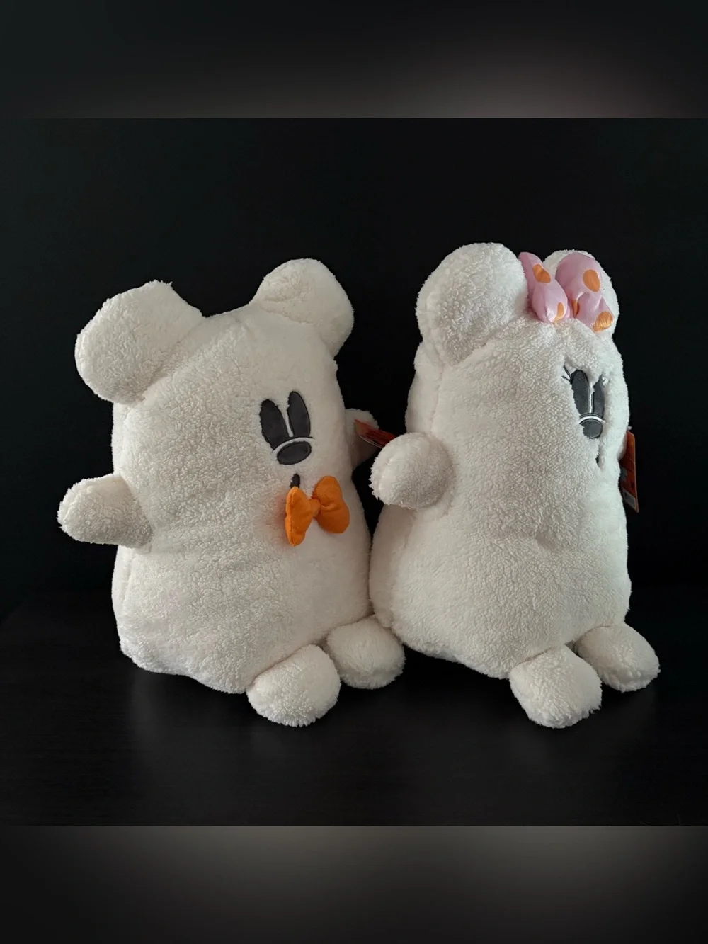 NEW Disney Mickey & Minnie Halloween Ghost Decorative Pillows Plush 2026